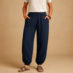 Boho high-waist summer pants for women | Laila 0