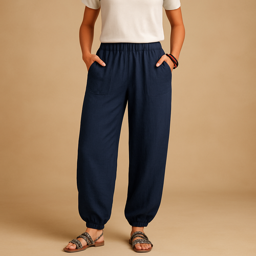 Boho high-waist summer pants for women | Laila 0