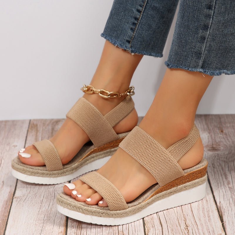 Lunara | Women's Stretch Strap Platform Sandals for All-Day Comfort 1