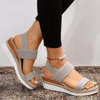 Lunara | Women's Stretch Strap Platform Sandals for All-Day Comfort 9